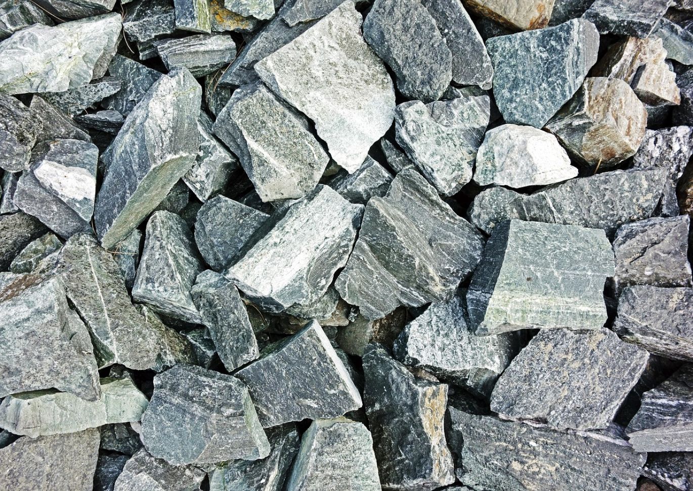 Pile of crushed limestone at a quarry in Kenya, supplied by Summit Gold Resources