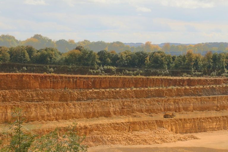 Nonmetallic Minerals being processed at a quarry site in Kenya for industrial use.